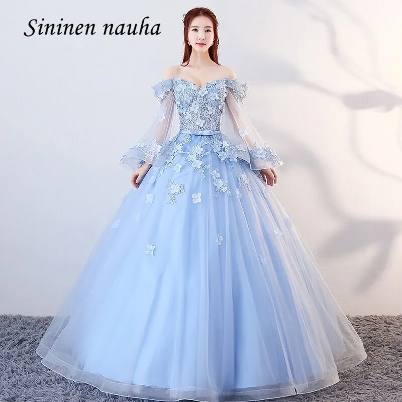 Light Blue Quinceanera Dresses Prom 