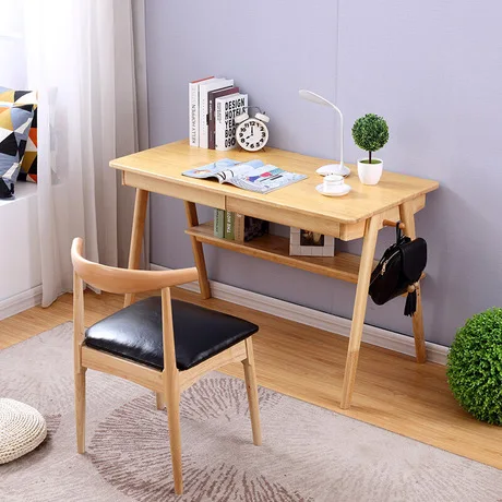 wooden laptop table with chair