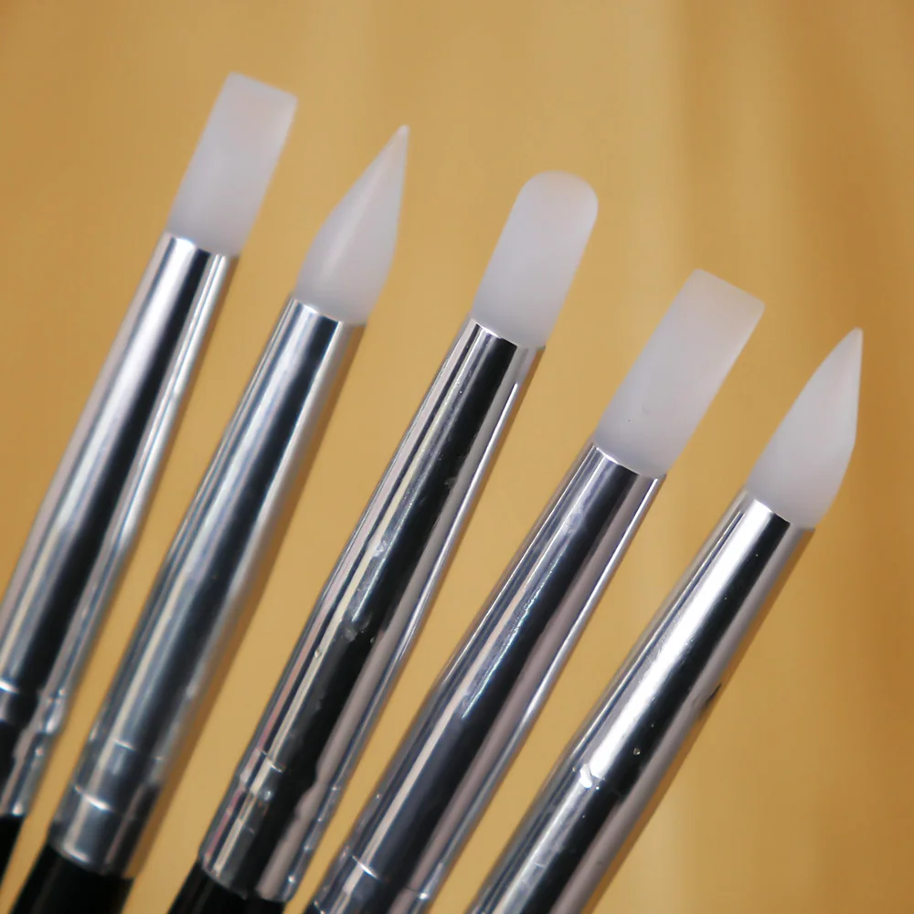 5pcs/set Wooden Handle Nail Art Dotting Pen Dual Arrange Design