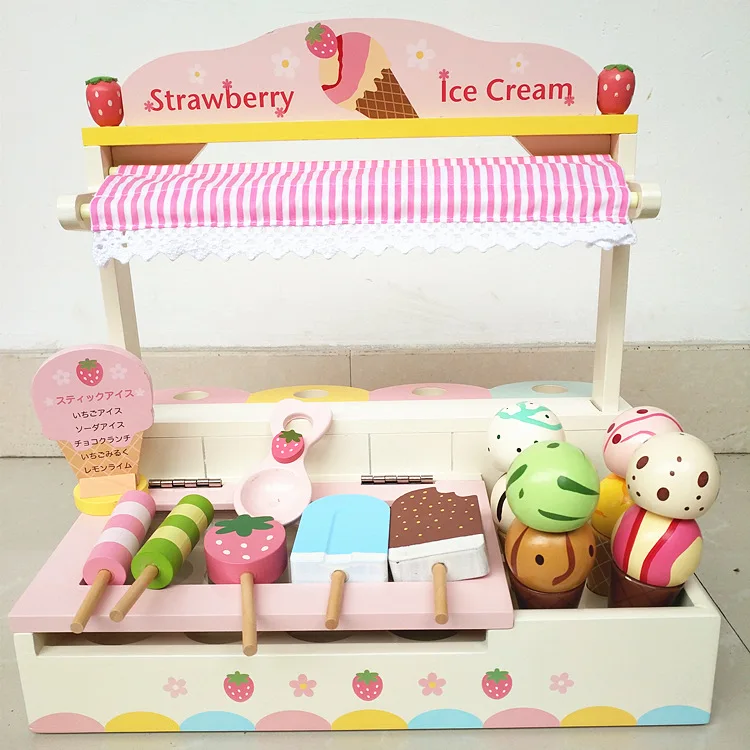 ice cream parlour toy wooden