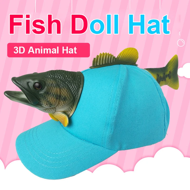 cap with fish on it