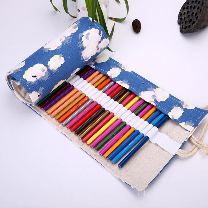 Cumpără Scris și corecție consumabile | Multifunction Canvas Girls School  Pencil Case Roll Up Artist Pen Bag Korean Stationery Estuches Office  Supplies Creative Gift