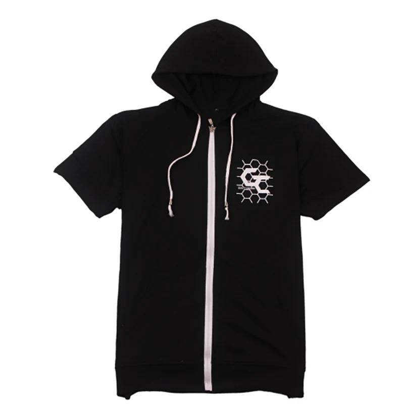 short sleeve hooded jacket