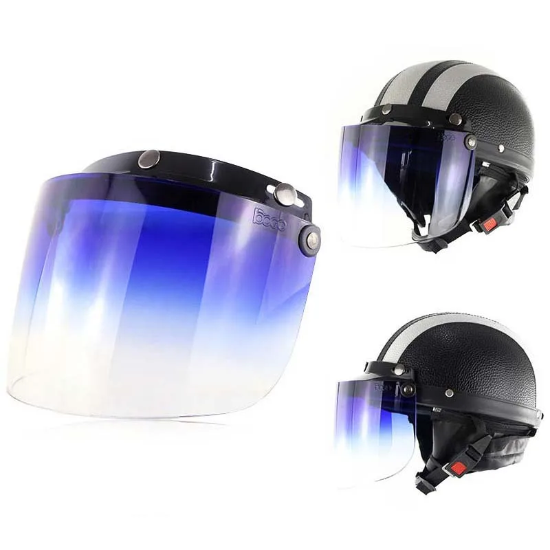 blue motocross helmet