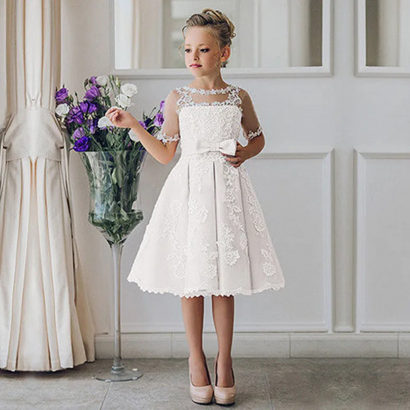 Neck First Communion Dresses