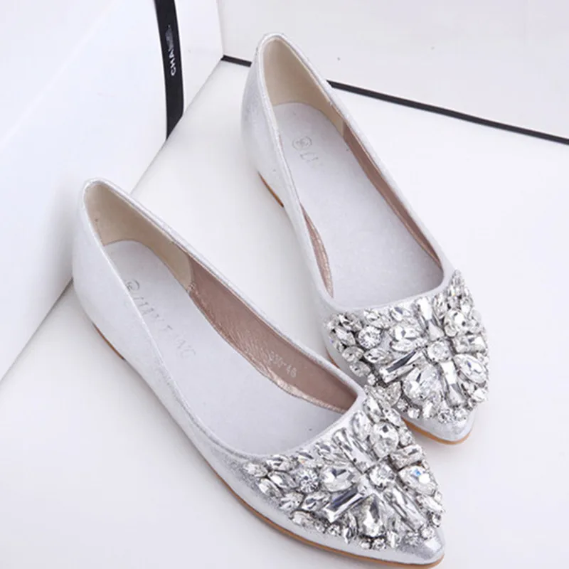 crystal ballerina shoes