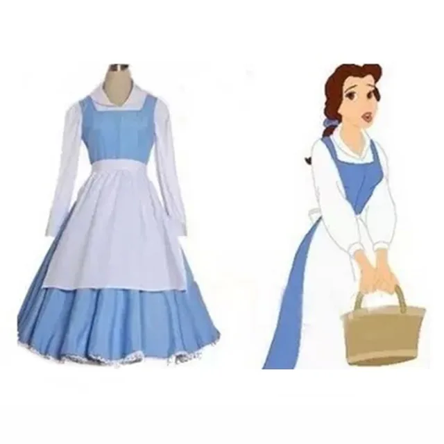 disney belle blue dress costume