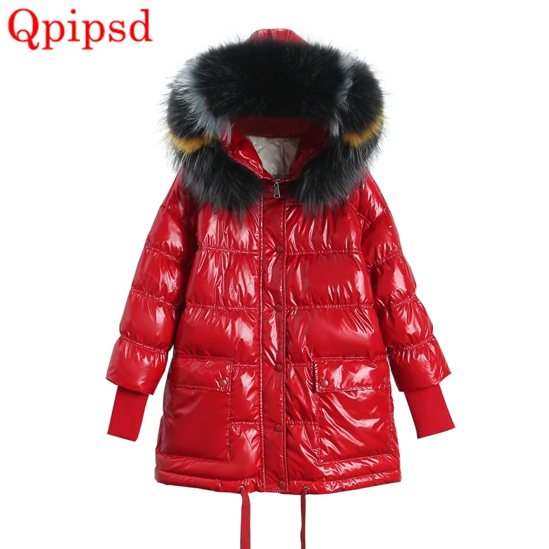 womens red coat with fur collar