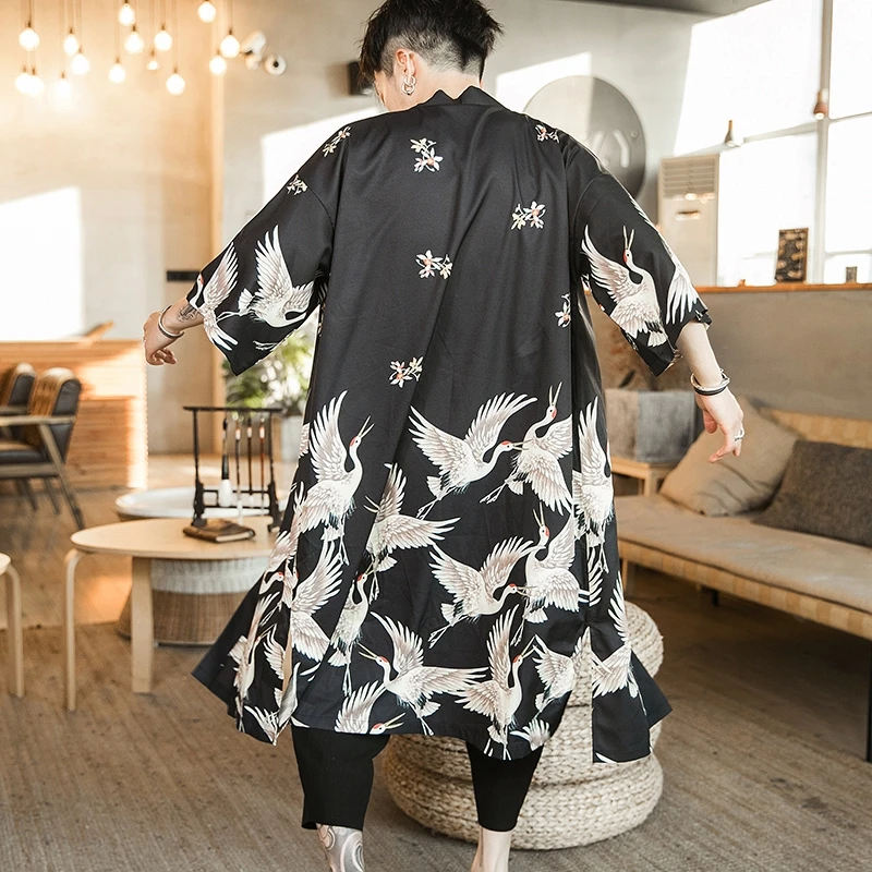 Yukata Haori Men Japanese Kimono 