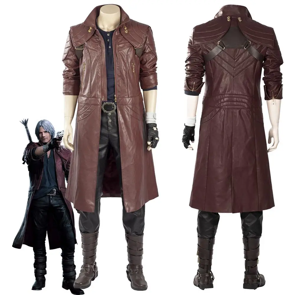Costume Aged Outfit Dante Coat Jacket 