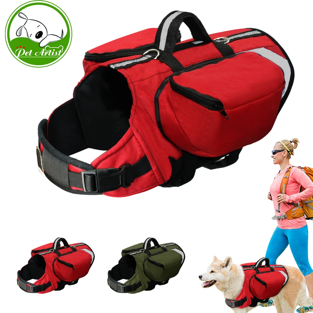 dog backpack harness for hiking