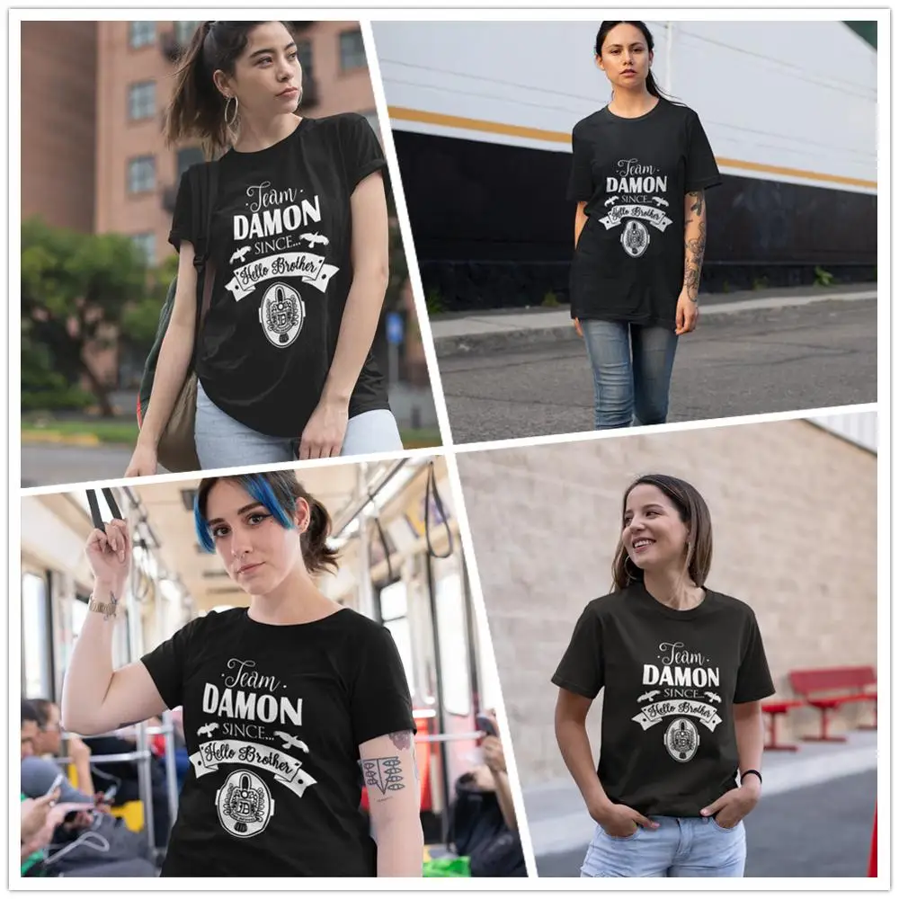 Team damon since hello brother t shirt Clearance