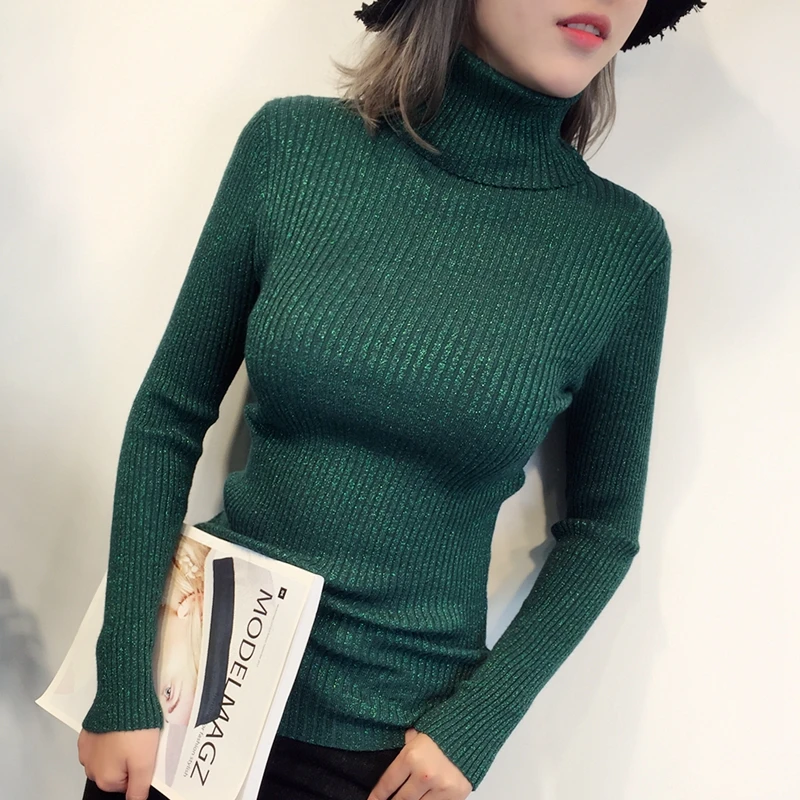 Knitted Ribbed Slim Jumper 