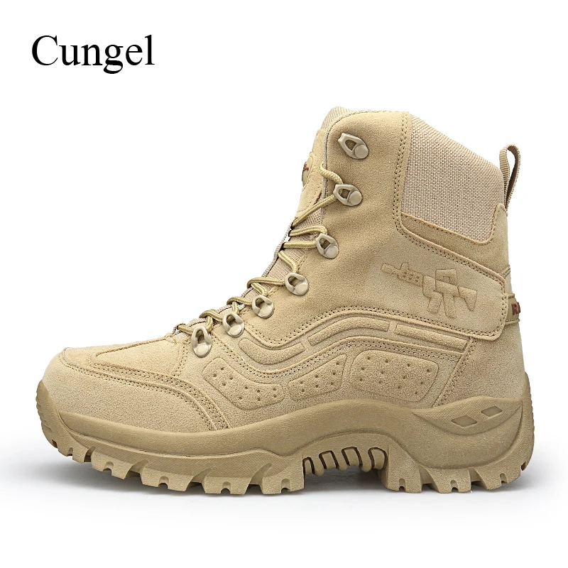 Cungel Men Military Combat boots 