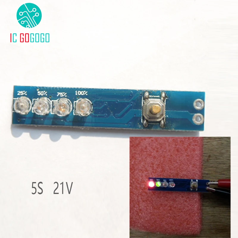 5S 21V 18650 Lithium Battery Capacity Indicator Percent Remaining Power Level Tester Monitor led display board cell Li-ion Lipo-animated-img