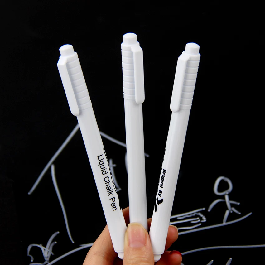 1 PC White Liquid Chalk Pen Chalkboard Markers Writing Pens for Wall  Sticker Glass Kitchen Jar