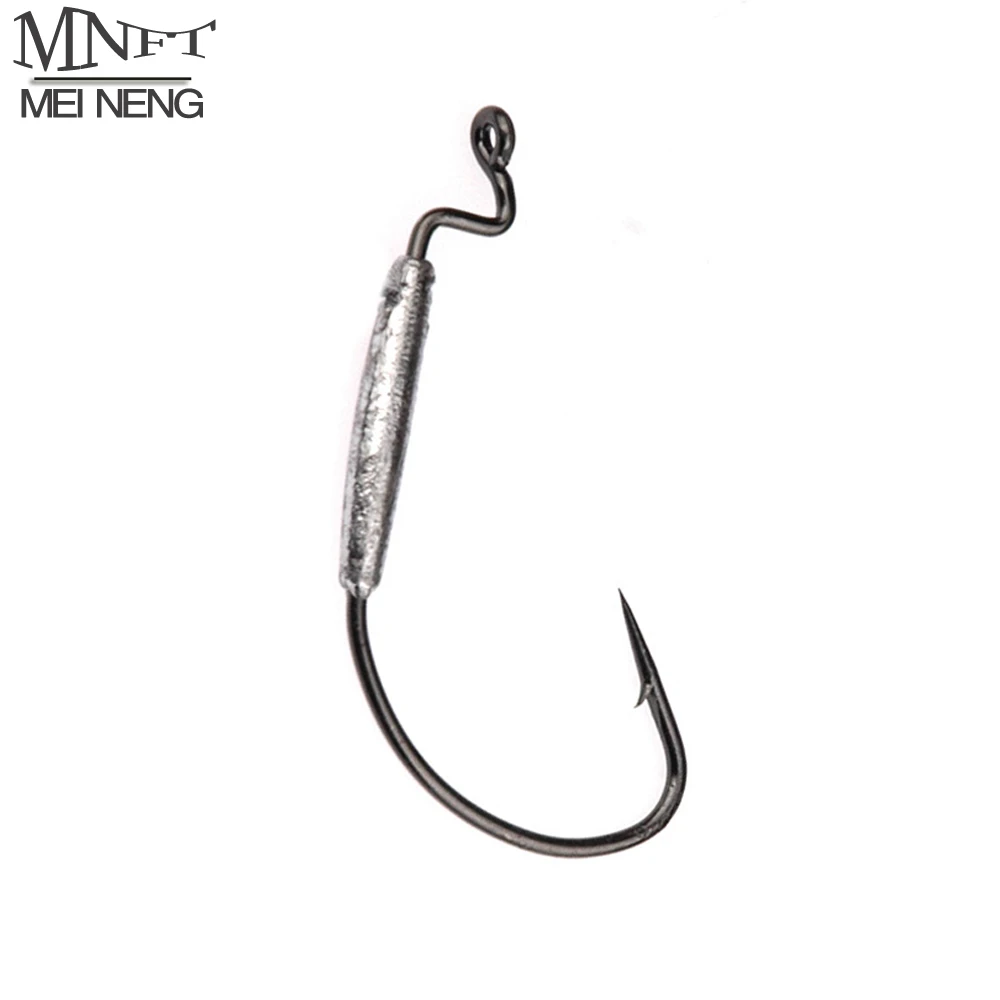 קנו ציוד לדיג  MNFT 8PCS * Barbed Lead Crank Hook Weight 1.8g/2g