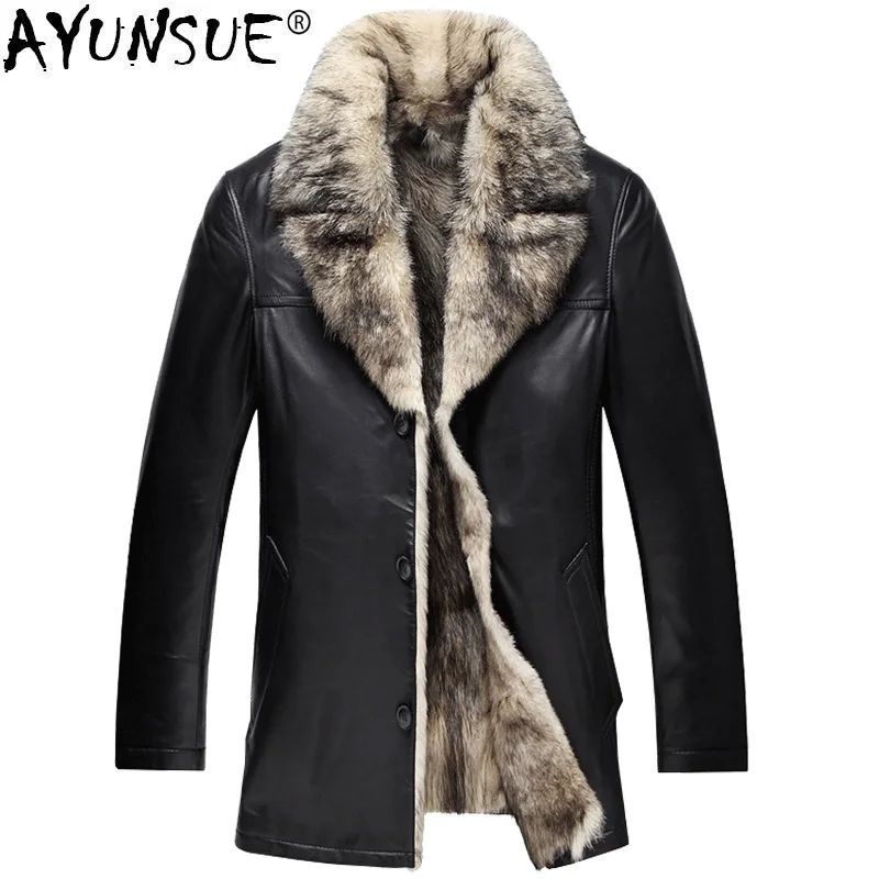 men's winter genuine fur coats & jackets