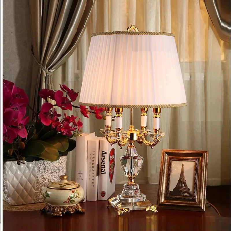 crystal bedside lamps