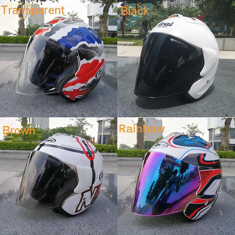 rainbow visor motorcycle helmet