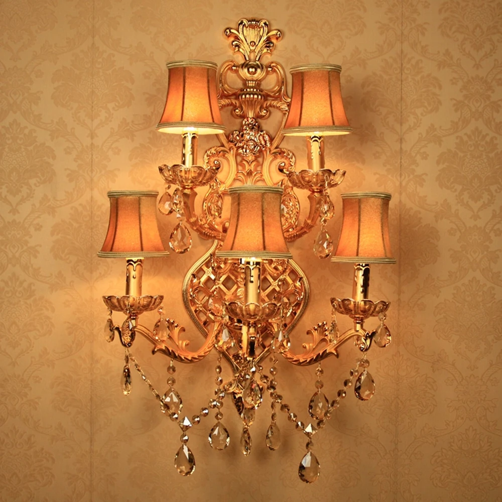 crystal wall light sconces