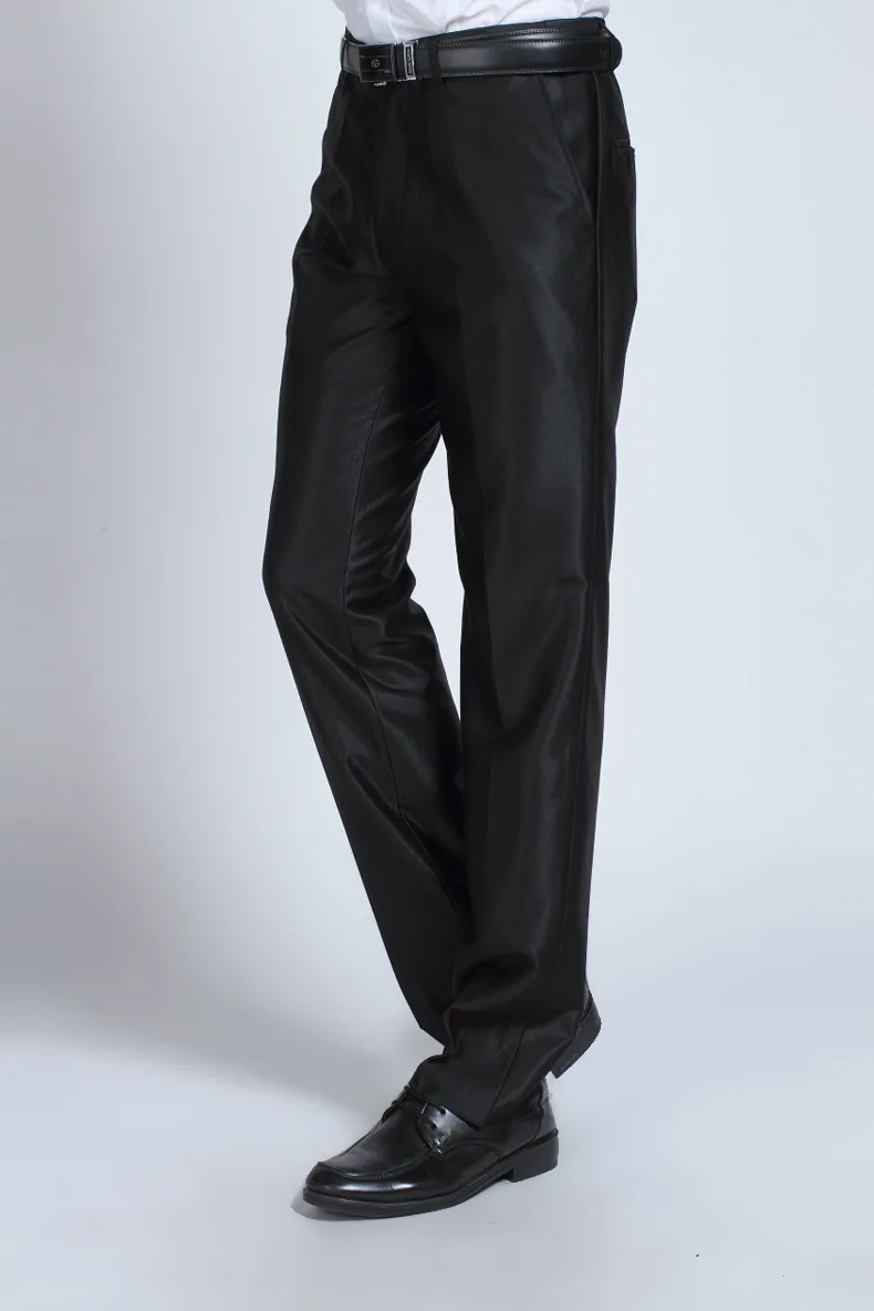 Shiny black pants mens Clearance