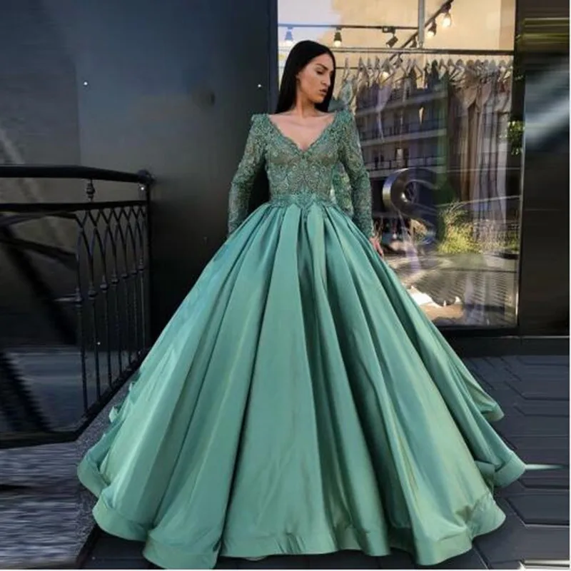 Light Green Ball Gown Evening Party 