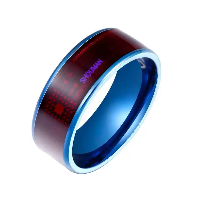 Fashion Men's Ring Magic Wear NFC Smart Ring Finger Digital Ring for  Android phones with functional couple stainless steel ring