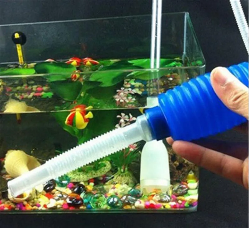 Aquarium Cleaner Tool Siphon Gravel Suction Pipe Filter for Fish Tank,  Vacuum Water Change Pump Tools
