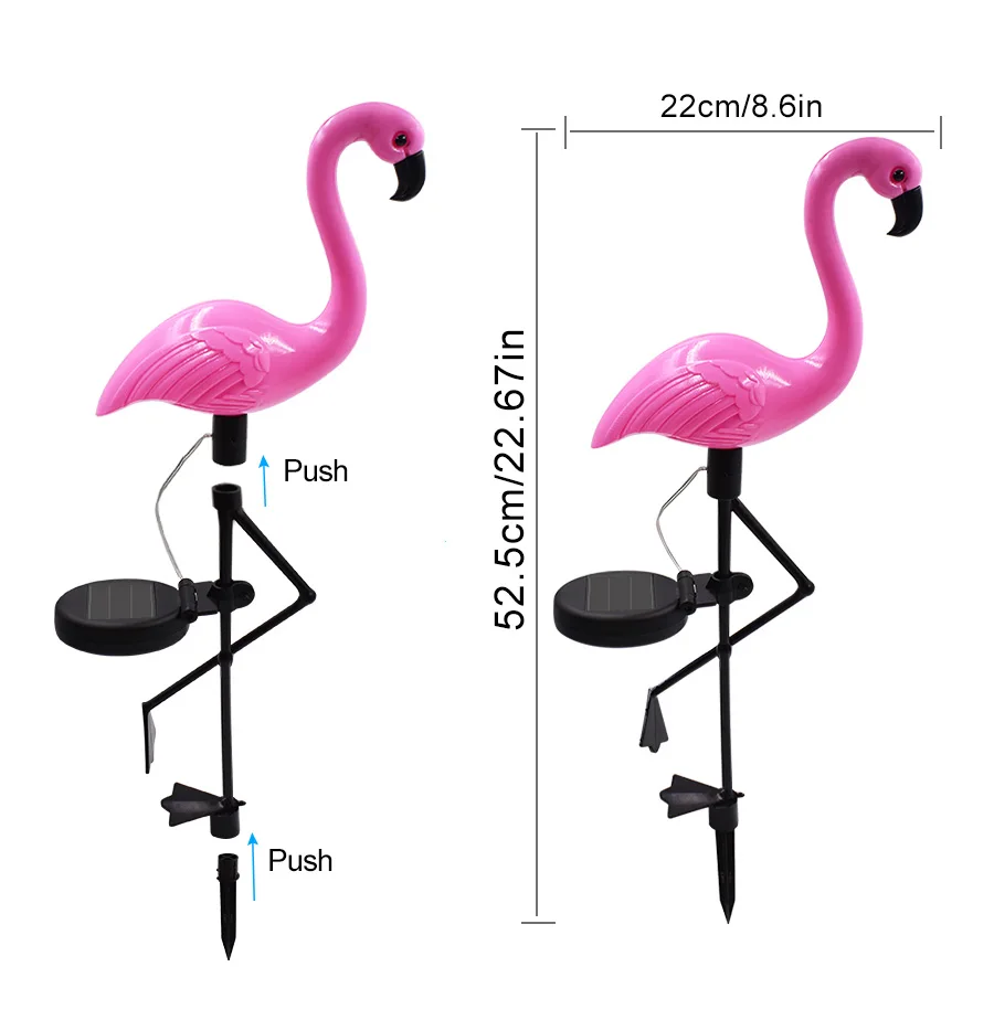 flamingo solar stake