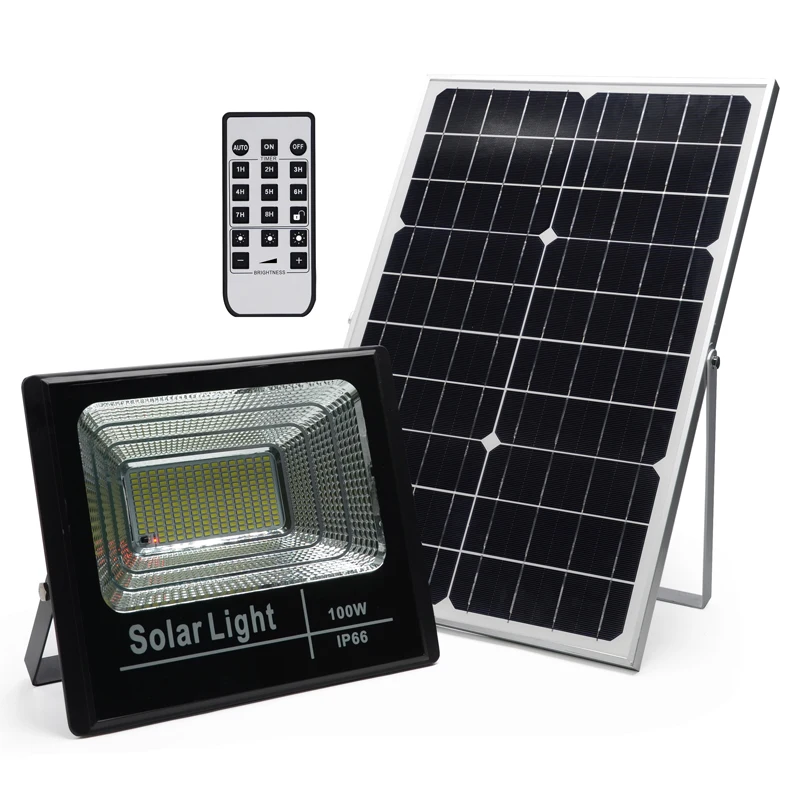 Outdoor solar flood light with remote Clearance