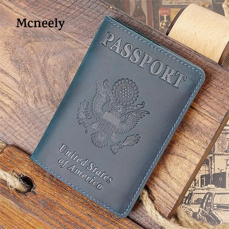 genuine leather passport holder