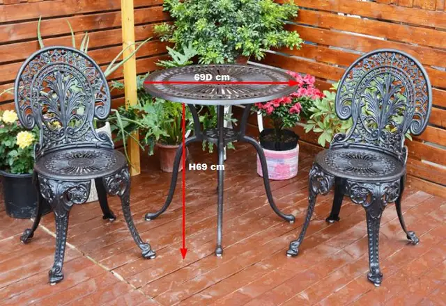 used metal garden chairs