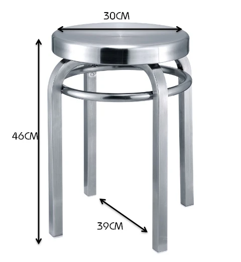 ss round stool