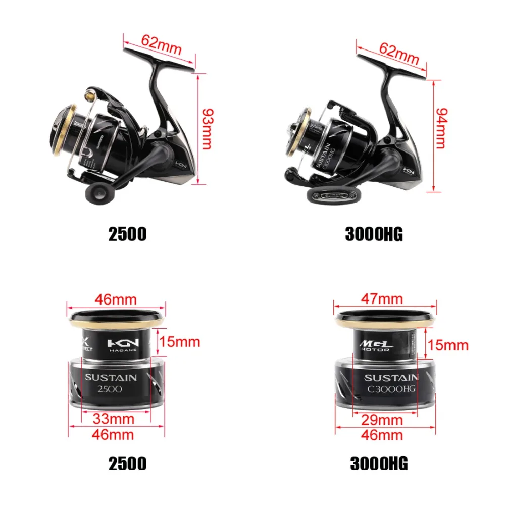 shimano sustain fj spinning reel