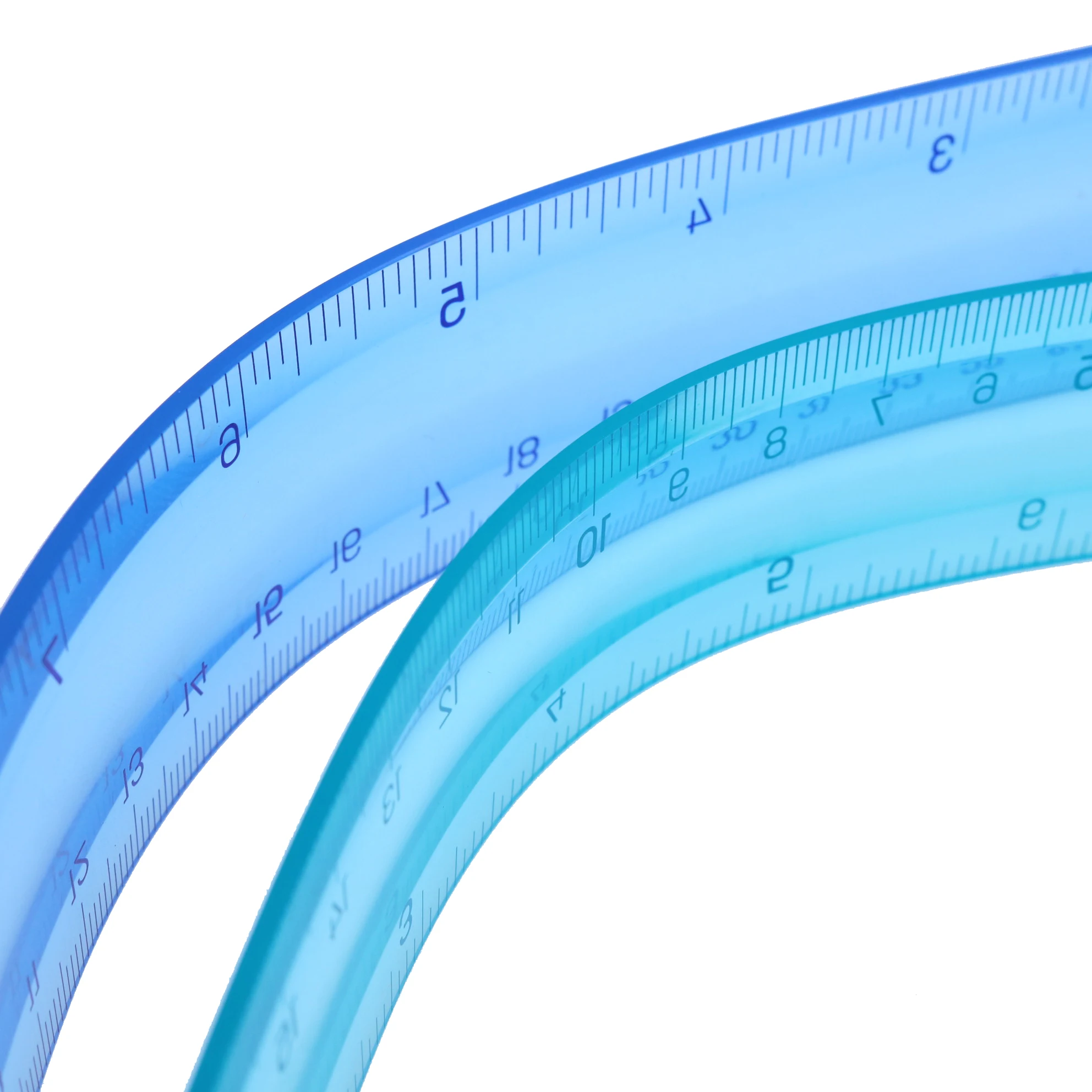 20cm, 30cm tape, flexible ruler multicolor students is not easy to