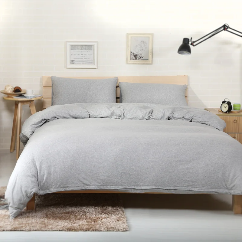 grey bed cover set