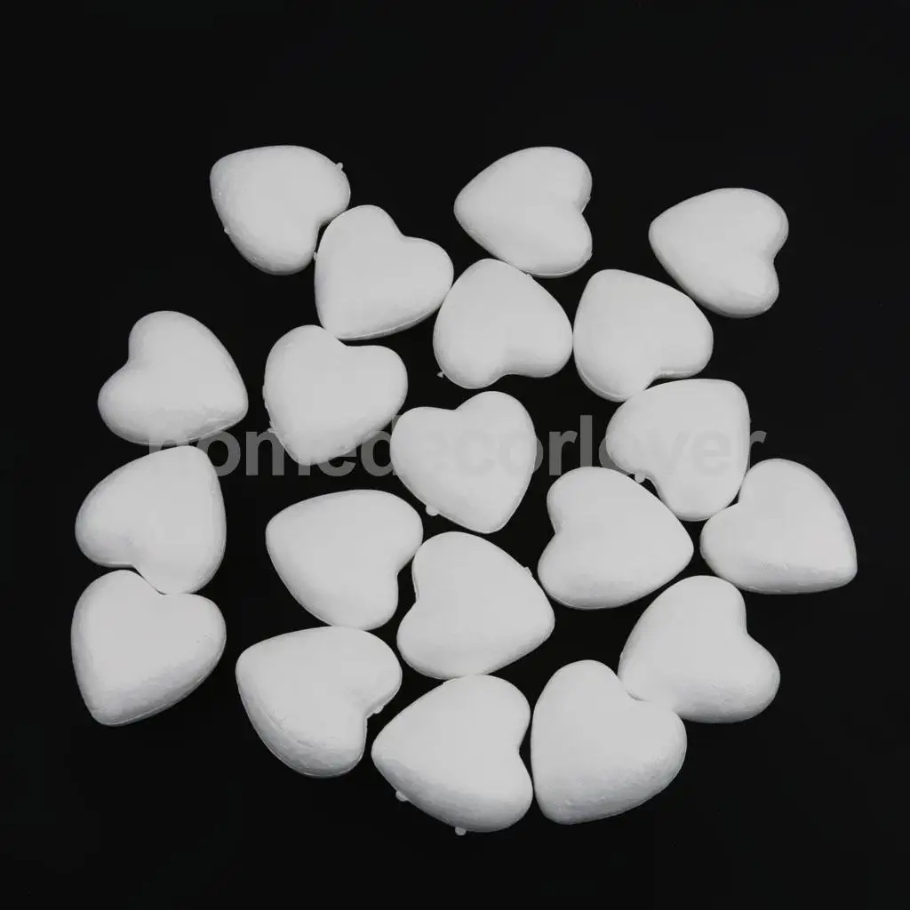 6/8.5/10/15cm Heart-shaped Foam Mould White Craft Balls Styrofoam Modelling  Polystyrene Wedding Decor DIY Toys Party Decoration - AliExpress