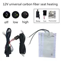 cheapest promotion@2 /dual seats install,Round switch seat heating pad cover alloy wire seat heated kit , heating carbon fibre