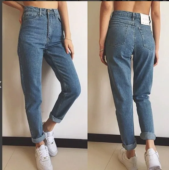 mom jeans com all star