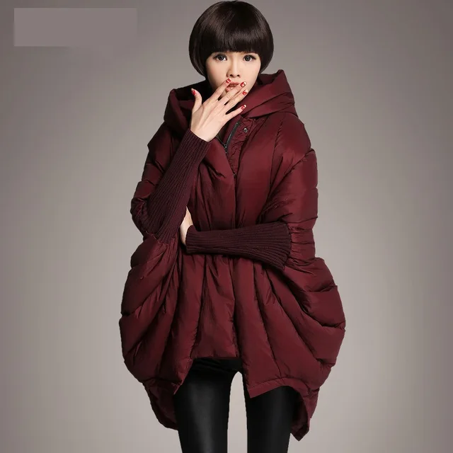 asymmetrical down coat