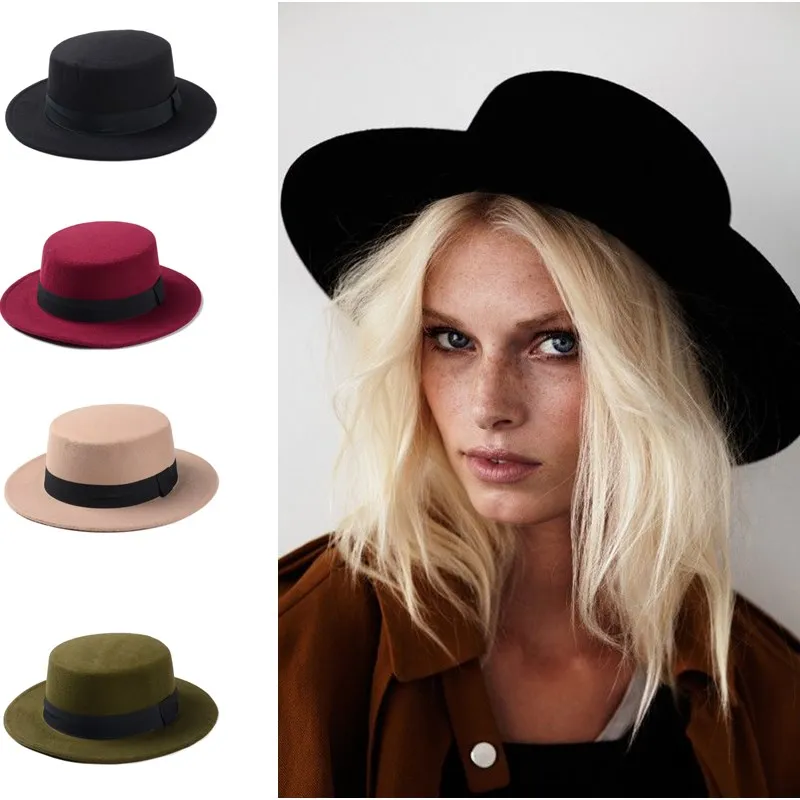 flat top fedora womens