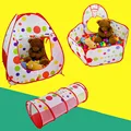 IMBABY 3 In 1 Toy Tents Tunnel for Children Baby Indoor Ocean Balls Dry Pool Toddler Playground Park Foldable Kids Play Playpen preview-5