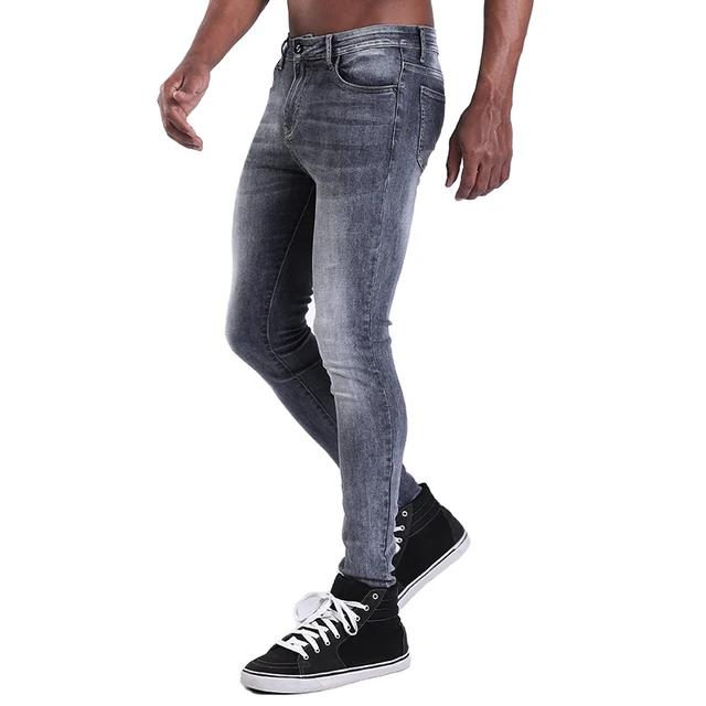 elastic waist skinny jeans mens