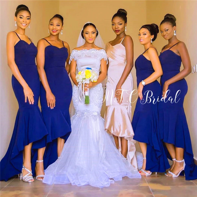 royal blue bridesmaid dresses long