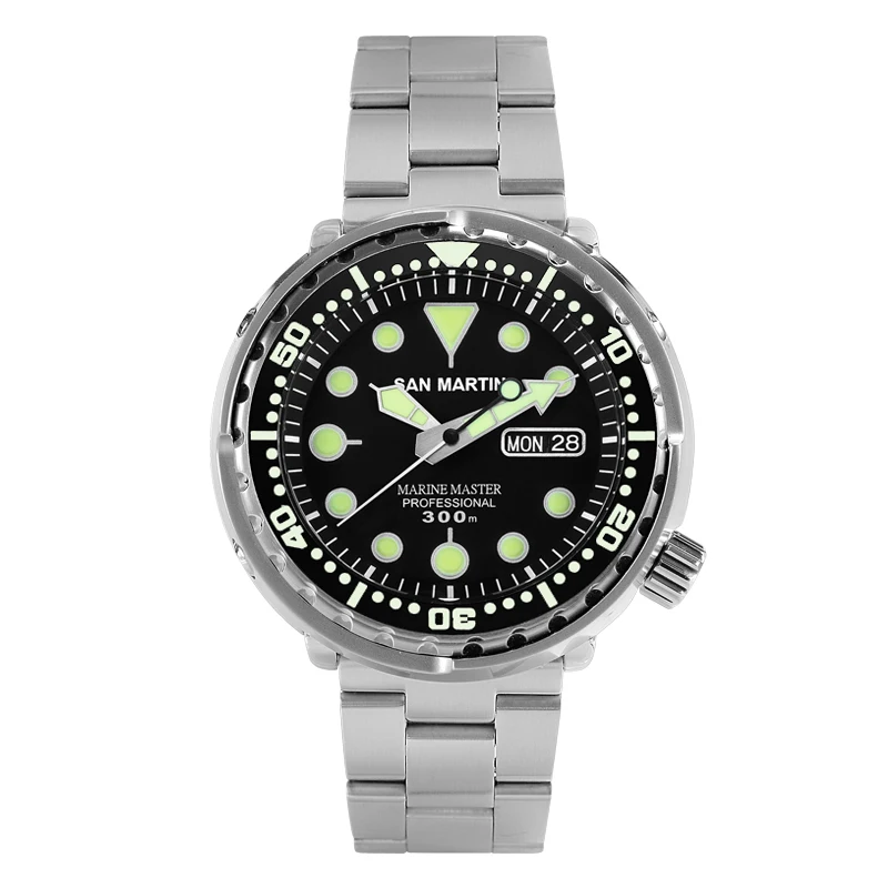 Acquistare Orologi da uomo | San Martin Tuna SBBN015 Men Fashion Watch  Automatic Diving Sport Watch Stainlss Steel Watch 300m Water Resistant  Ceramic bezel