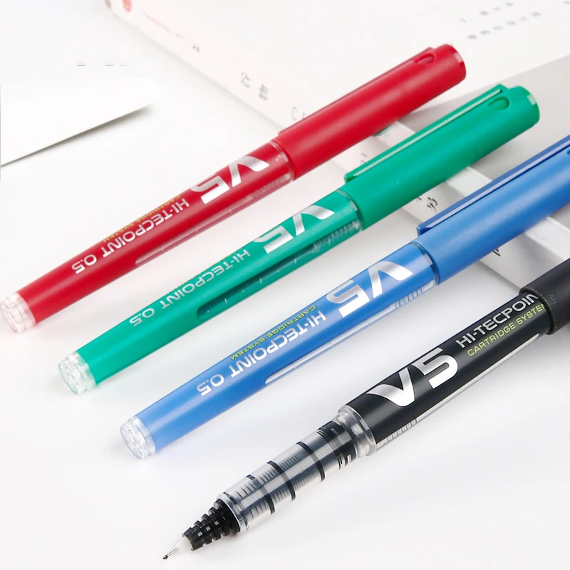 Japan Pilot Refillable Cartridge Rollerball Liquid ink Gel Pens, BXC V5 V7  Hi-Tecpoint 0.5mm/0.7mm Tip Blue Roller Ball Pen