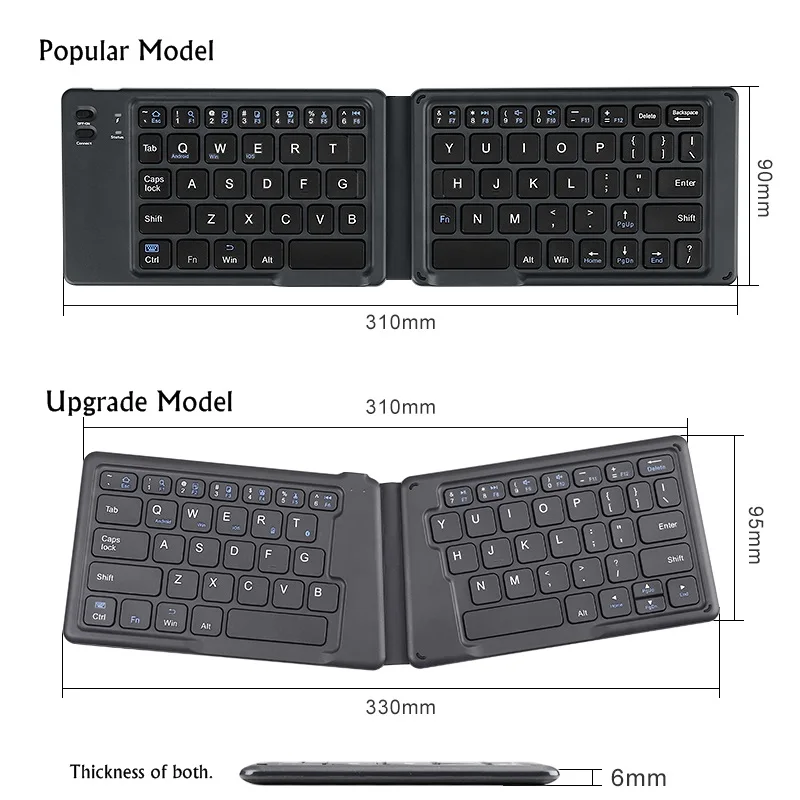 joyzy bluetooth folding keyboard