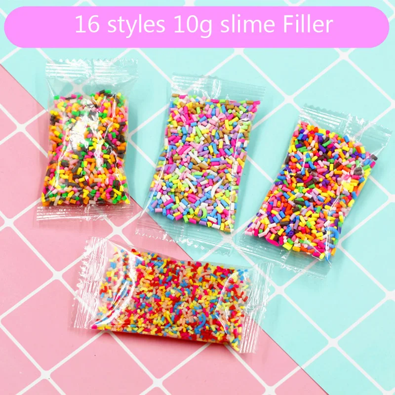 New 20g Slime Filler DIY Accessories Mini Avocado Fruit Slices Fluffy Clear Slime  Supplies Gift Toy