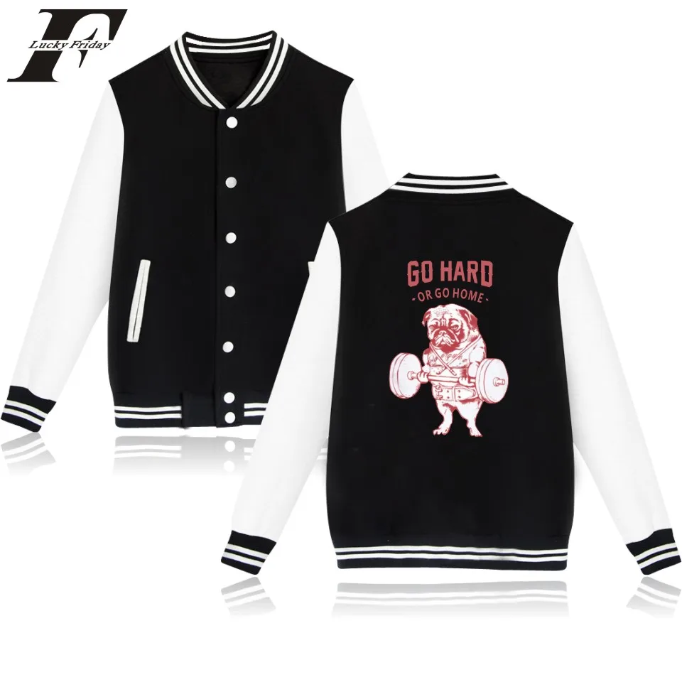 Dog jacket college baseball pockets 